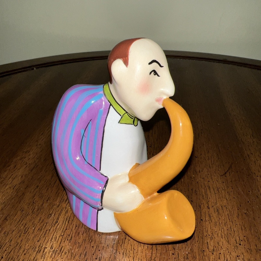 Jazz Musicians Set Of Three Salt & Pepper Shakers ~ Ceramic 4.5" - Picture 4 of 14